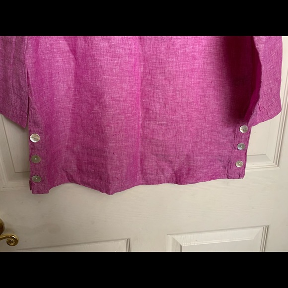 NWT Linen Tunic by Tahari - Picture 5 of 7